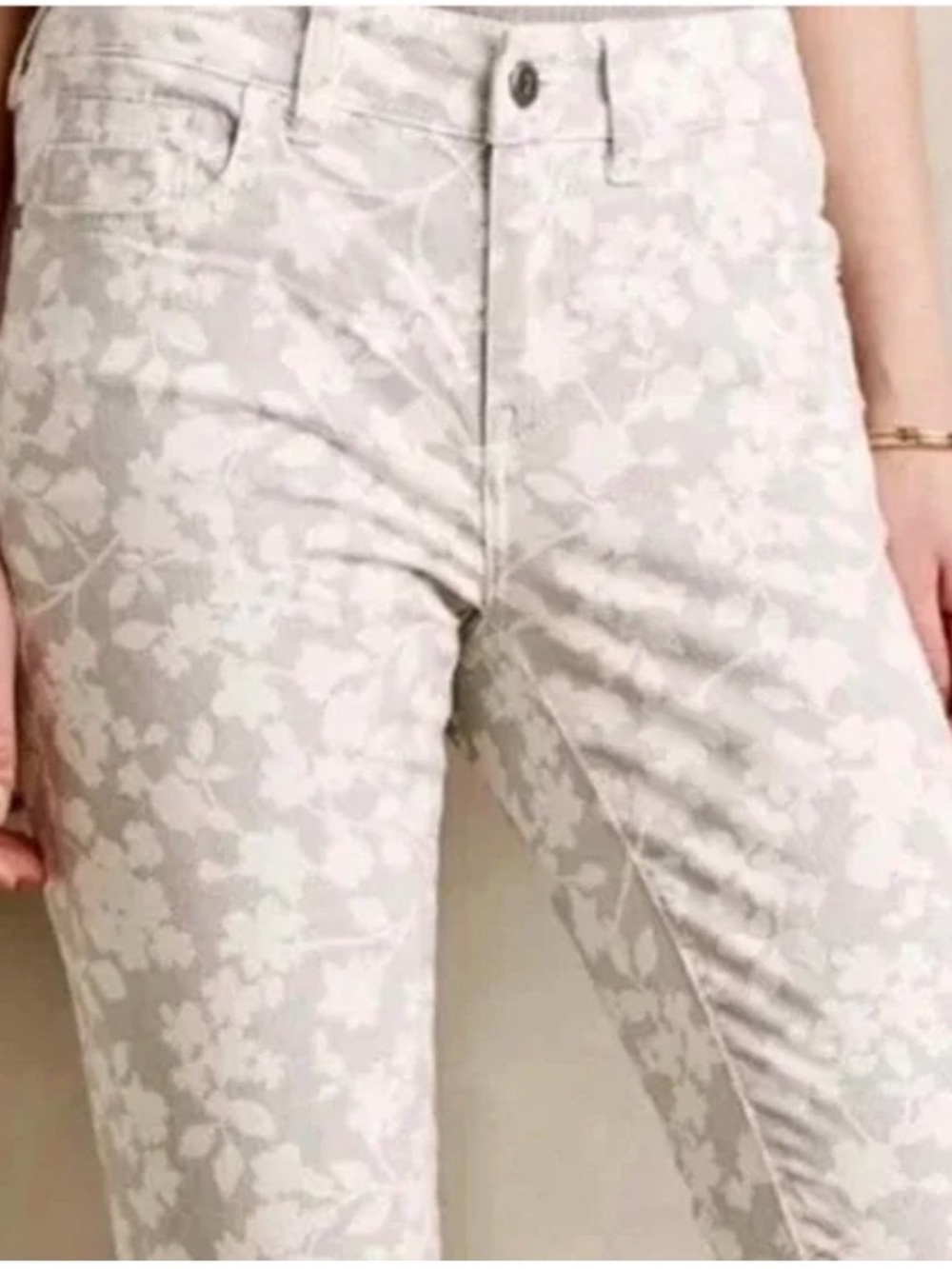 Anthropologie Pilcro & the Letterpress Cropped Floral Pants Size 29